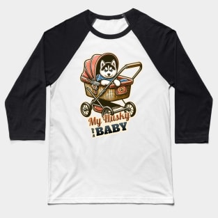 Husky Baby Baseball T-Shirt